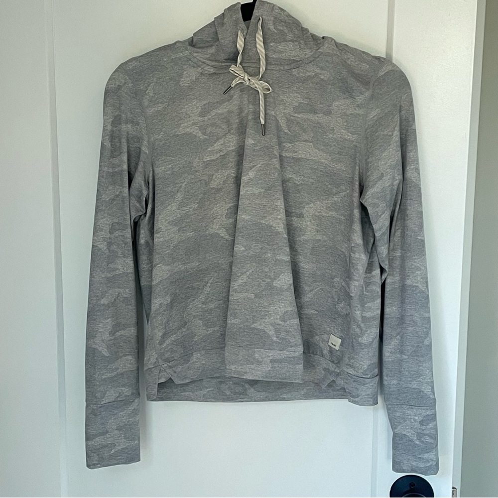 Vuori Gray Camo Hoodie Sweatshirt
